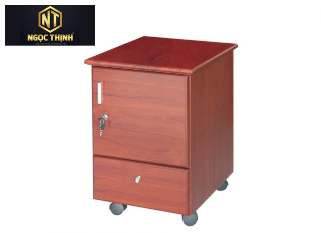 Hộc gỗ sơn Pu di động 1 cánh mở  M1D1O